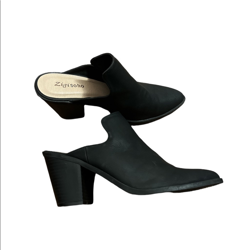 ZIGI SOHO Women’s Black Mule Heels | size 9.5